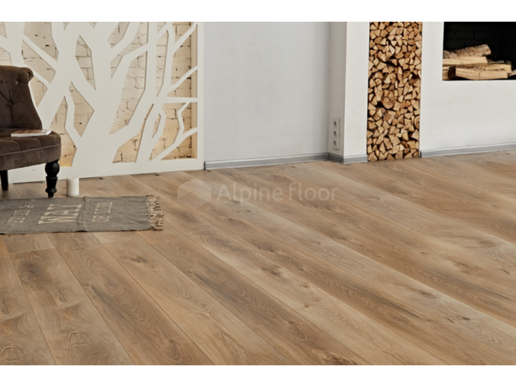 Каменно-полимерная плитка SPC Alpine Floor (Альпин Флор) Premium XL Дуб Природный Изысканный арт. ECO7-6