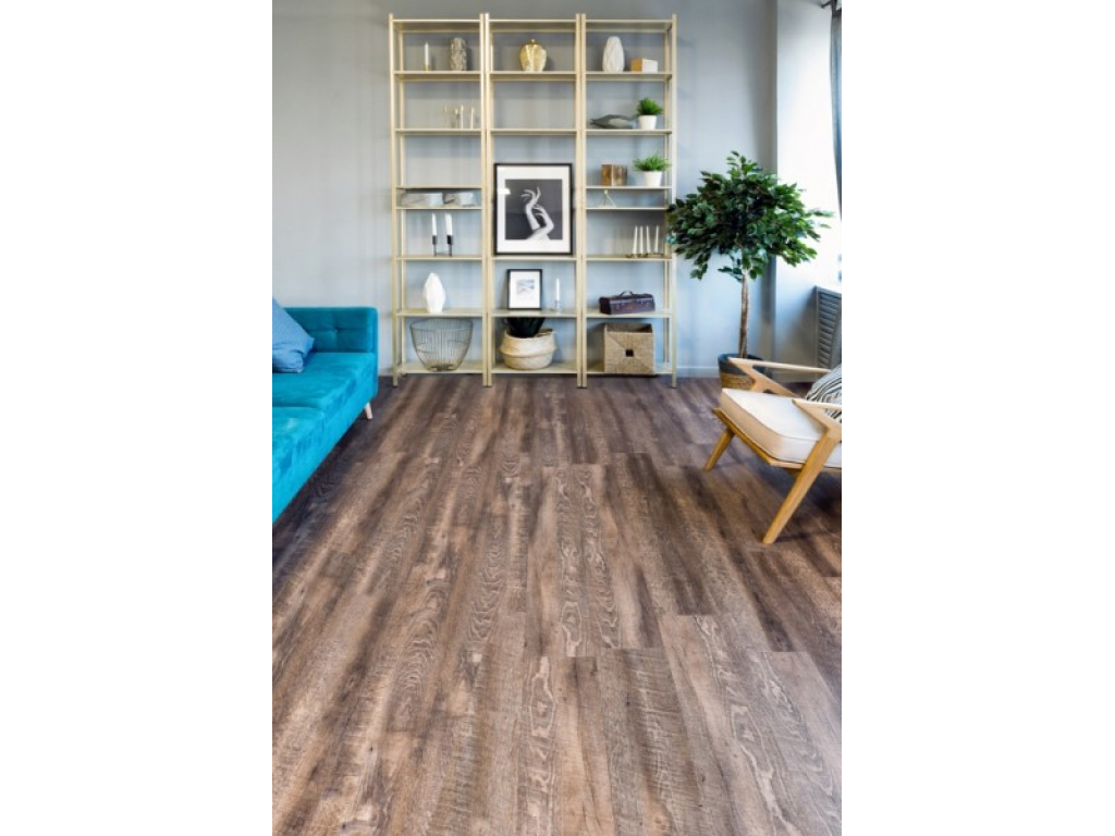Кварц-виниловая плитка ПВХ Alpine Floor (Альпин Флор) Ultra Дуб Миндаль арт. ECO5-7