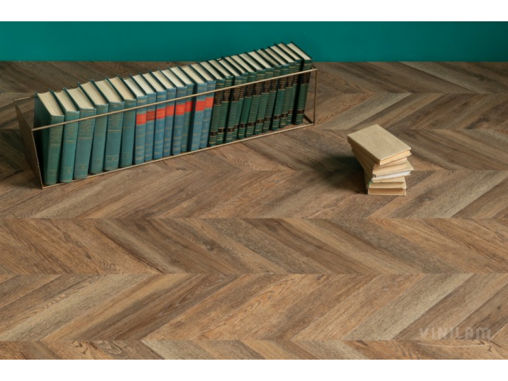 Плитка ПВХ Vinilam Parquet Chevron Нормандия арт. RI153610CL4